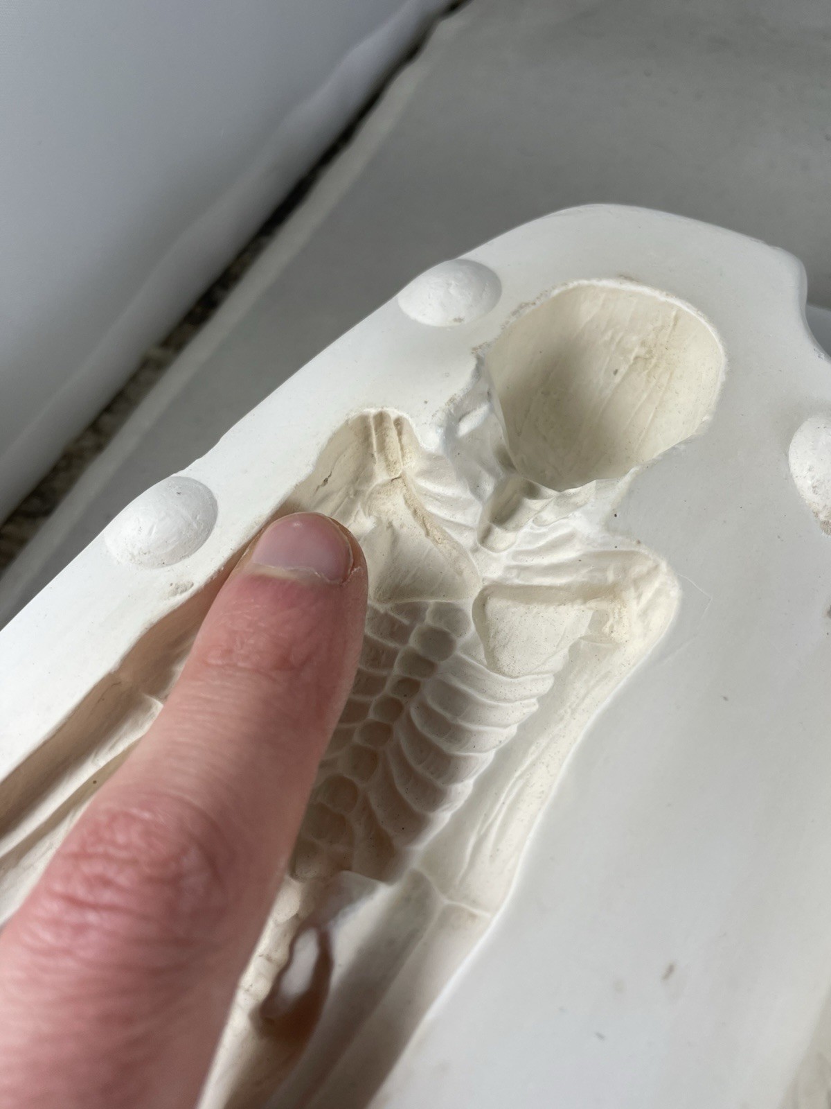 Nowell’s Inc Ceramic Casting Mold Skeleton & Mummy Figurine #NM-1797 Halloween