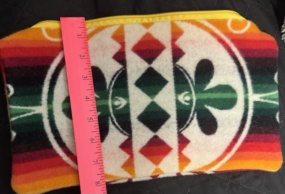 Pendleton Creation Turtle Iroquois Cosmetic Bag Wool EUC