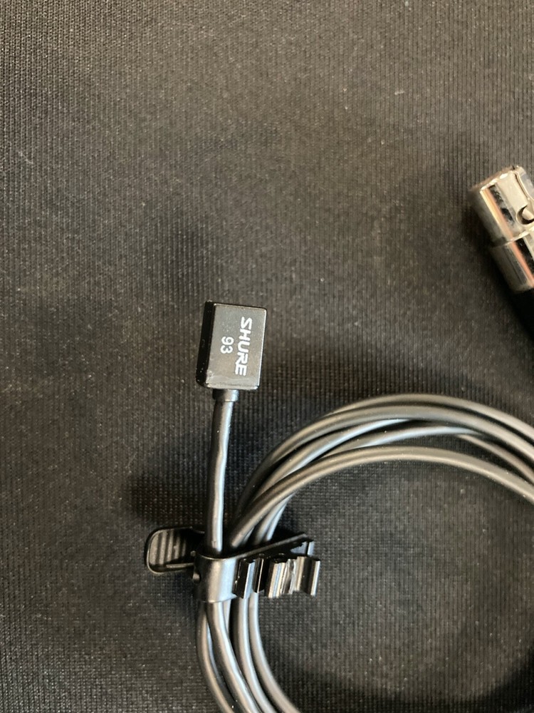 Shure WL93 Lavalier Microphone Wireless Lab Black w/bag