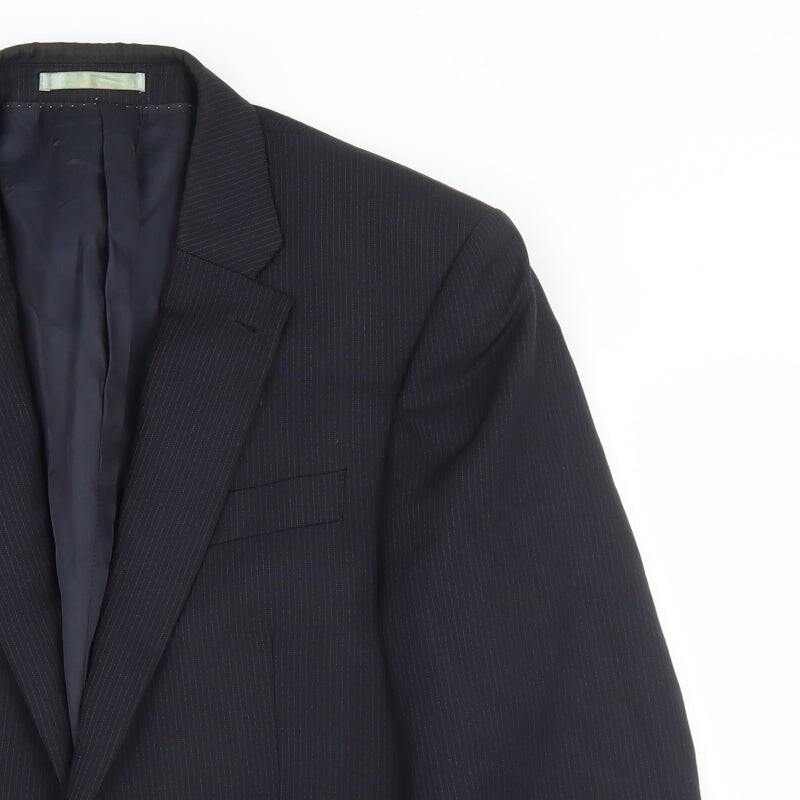 NEXT Mens Blue Striped Wool Blend Blazer Size 38