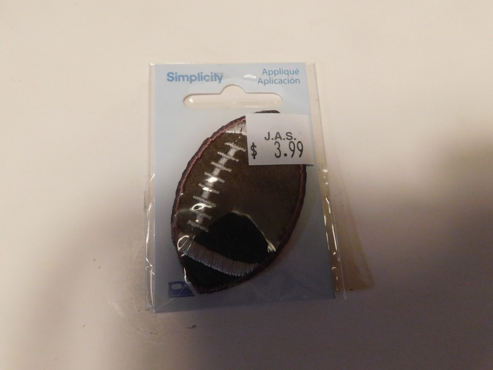 Simplicity Football iron on applique 1pc
