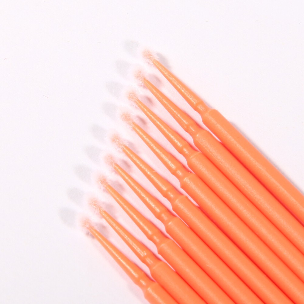 Dental Micro Applicator Brush Disposable Makeup Eyelash Brushes Red 2.5mm YCE