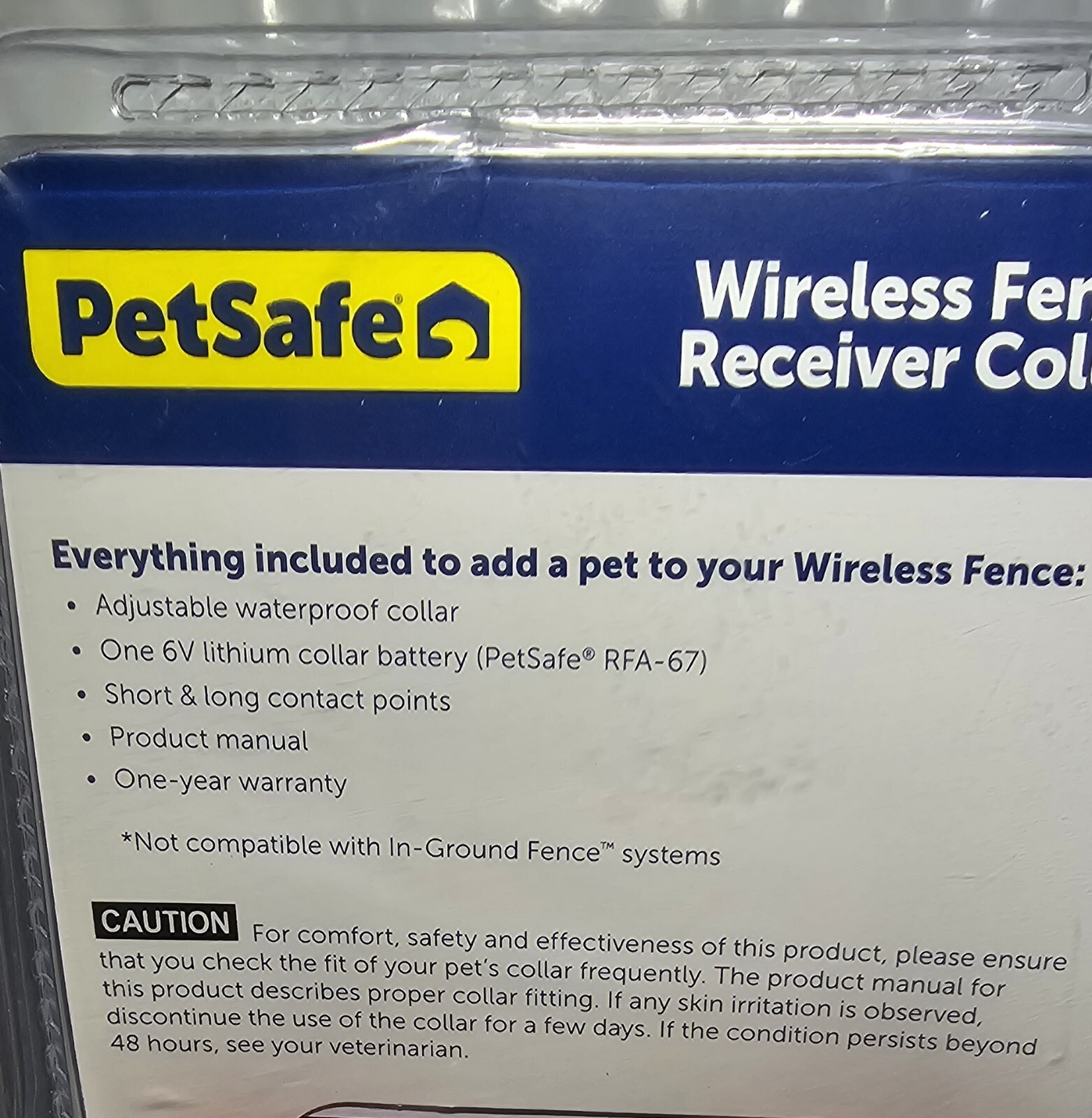 PETSAFE PIF-275-19 WIRELESS PET CONTAINMENT SYSTEM RECEIVER COLLAR NEW IN BOX