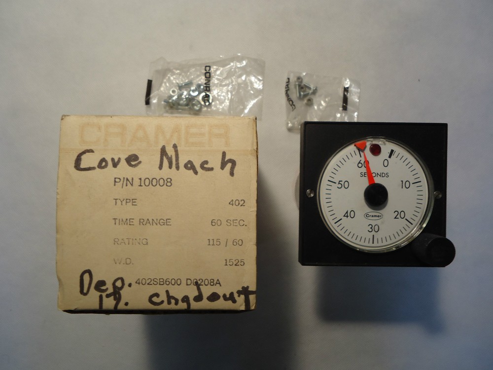 NEW IN BOX CRAMER TYPE 402/403 RESET TIMER
