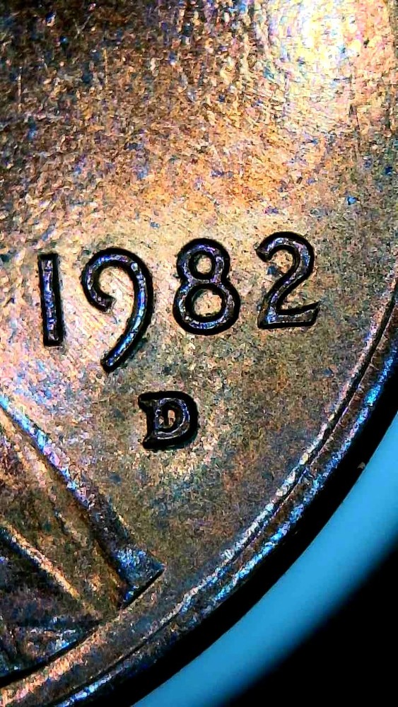 1982 D Small Date Zinc Copper Plated Improper Anneal Error