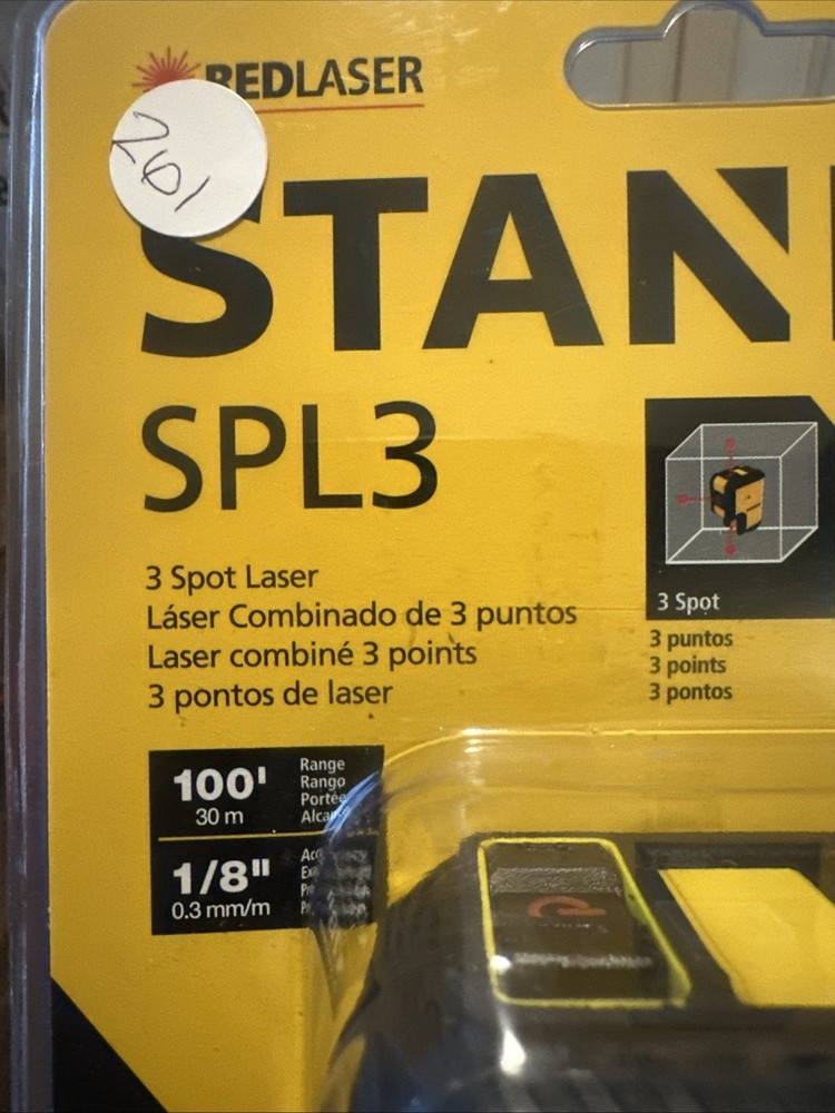 Stanley Spl3 Red 3 Spot Laser Level