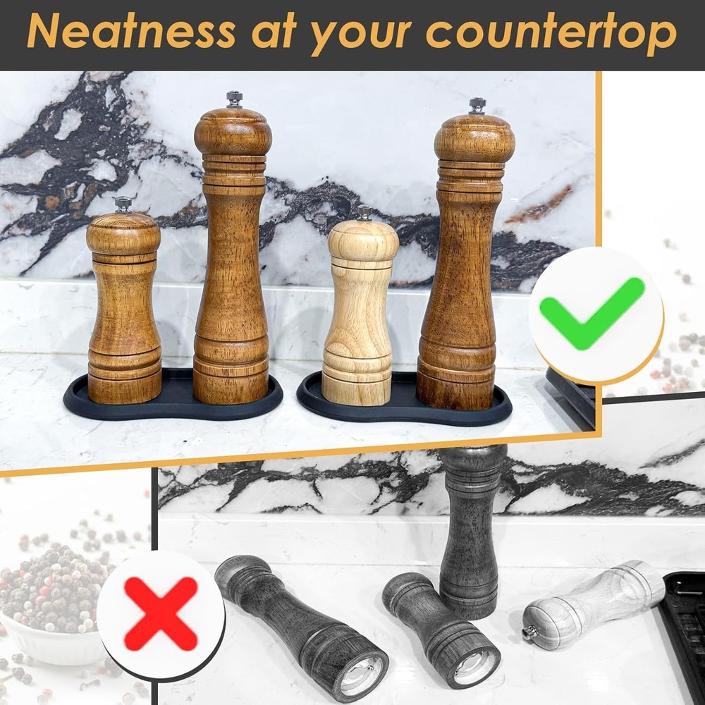 Multi-Purpose Silicone Serving Tray Set of 2 for Kitchen & Dining Elegance