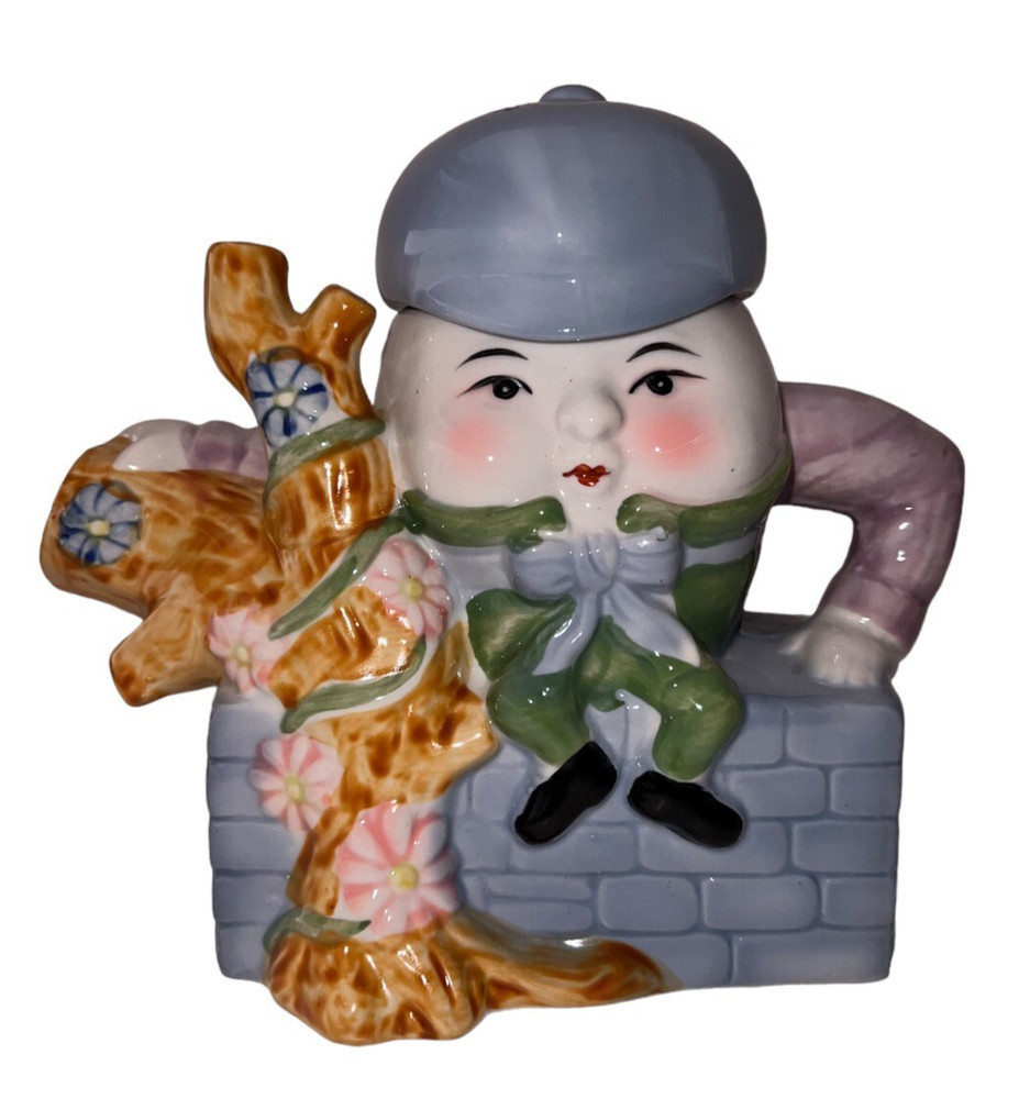 Feitx Ceramic Humpty Dumpty Decorative Teapot