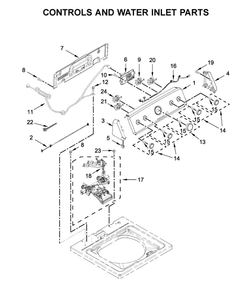 Maytag Washer: Water Temperature Control Switch (W10285512) (P6040)