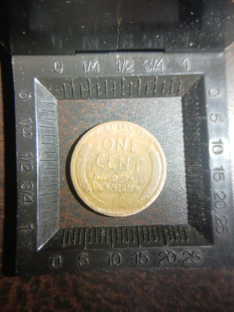 1942 Wheat Penny Error Hole Punch Mint Mark