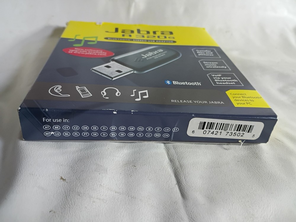 Jabra A320s USB Bluetooth Adapter Class 1 - Open Box, Complete, Box Wear