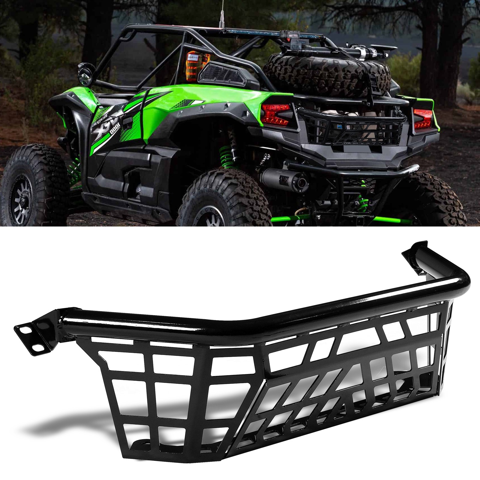 Cargo Barricade Fit For 2020-2023 Kawasaki Teryx KRX 1000 Luggage Rack Bed New