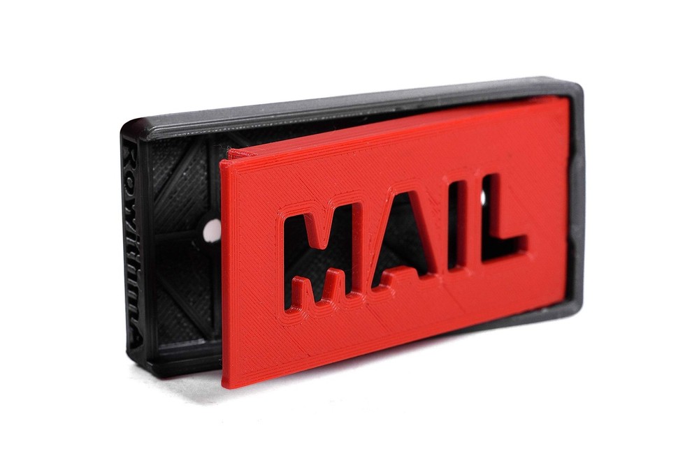 Mailbox Flag Front Mount Replacement 4 x 2 x 0,4 Inch For Brick Stone Mailbox