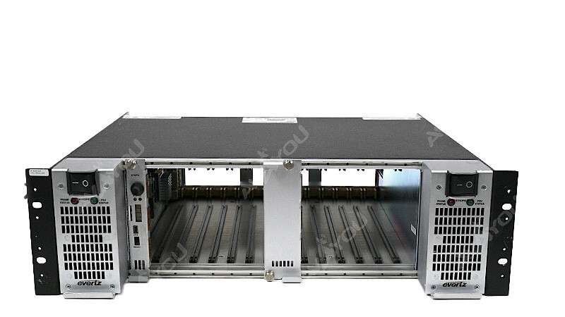 Evertz 570FR 3RU Compact Distribution Frame +570FC Frame Control +57PS Redundant