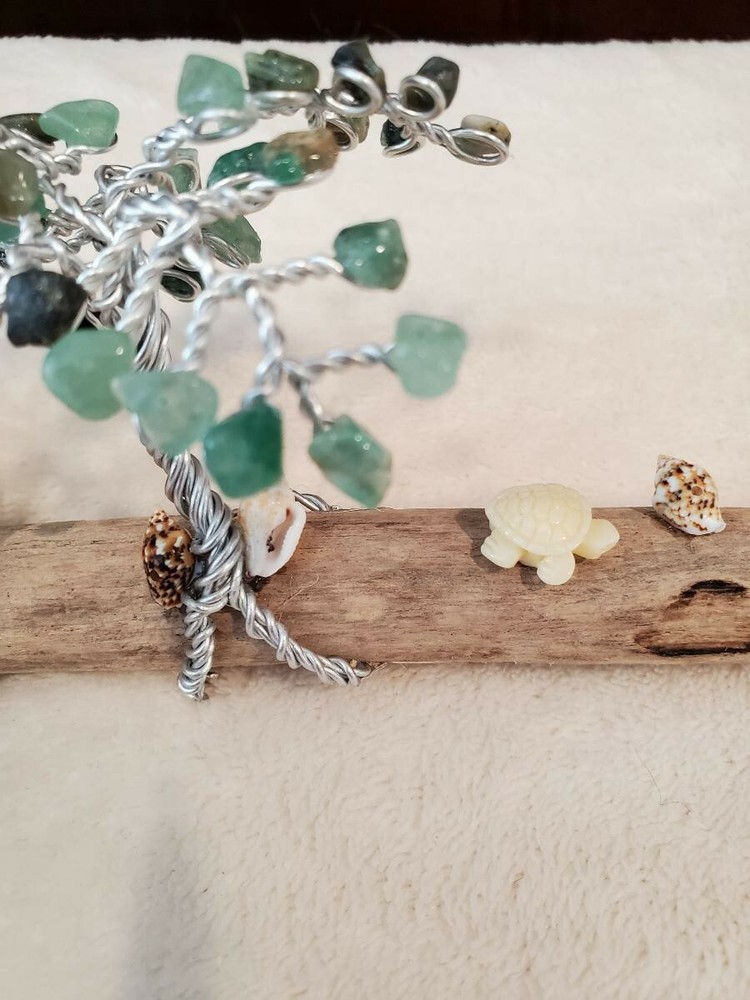Handmade Mini Palm Gemstone Tree