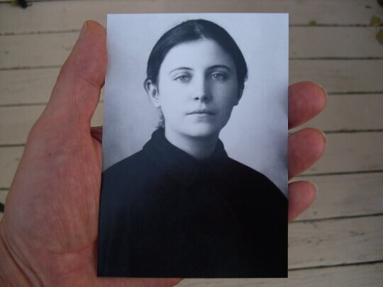 St Gemma Galgani- St Padre Pio combination relic locket -Very nice!