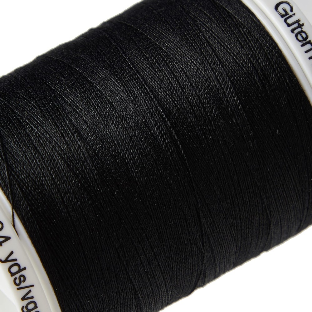 Gutermann Black Polyester Sew-All Thread 1000m Durable Sewing Thread