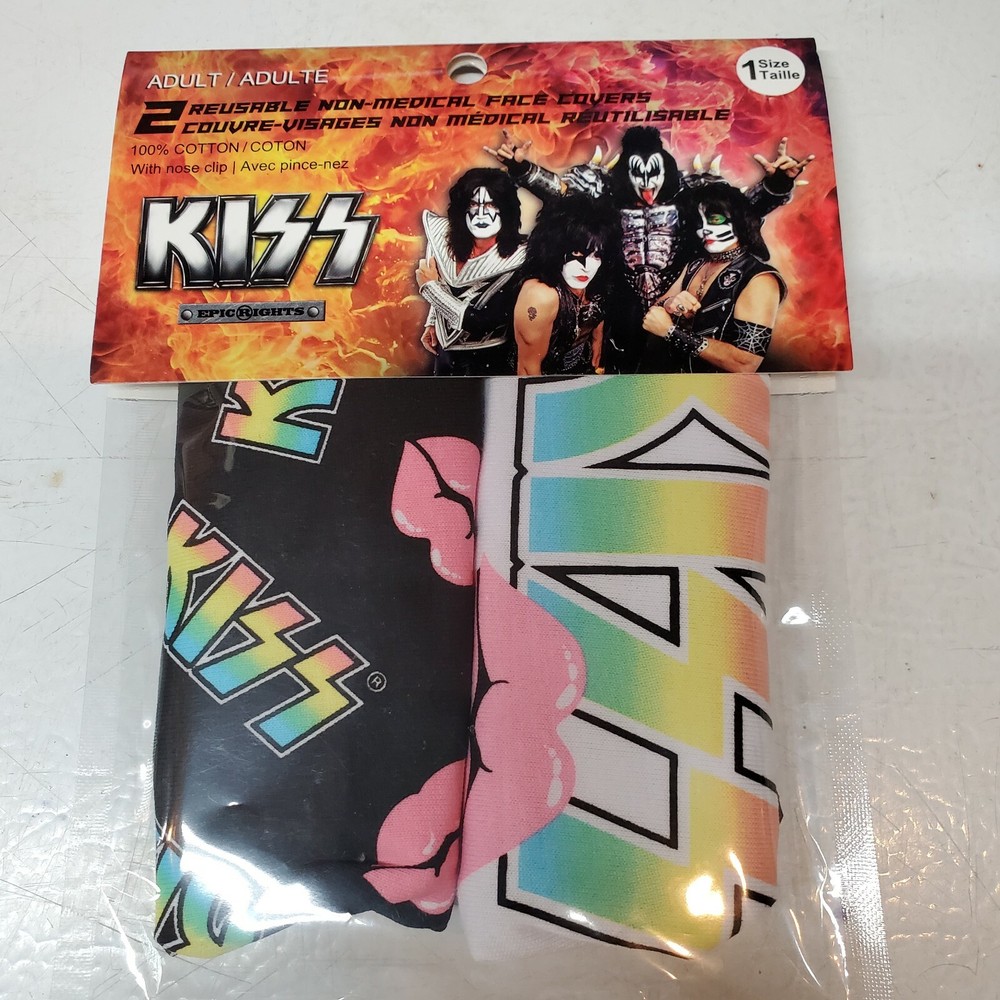 Kiss Fabric Reusable Washable Facemask 2 Pk Only Sold In  Canada