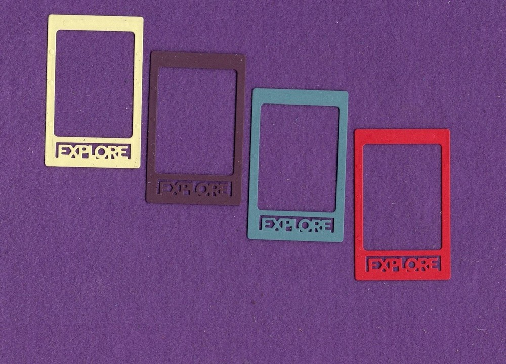 FRAME EXPLORE die cuts scrapbook cards