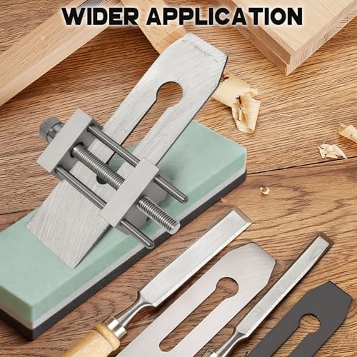 Precision Chisel Sharpening Jig - Adjustable Angle Guide for Woodworking Tools