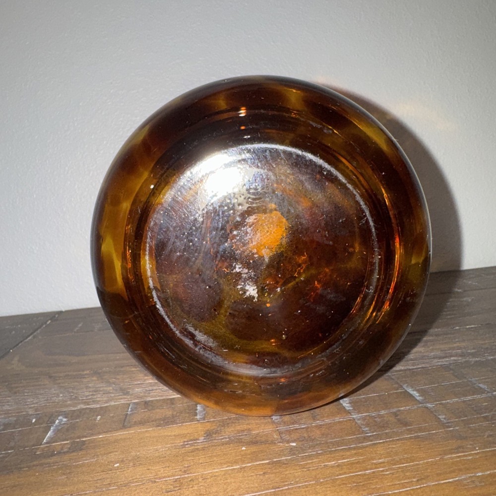 Tortoise Shell Glass Pitcher - 9" Tall - A33184