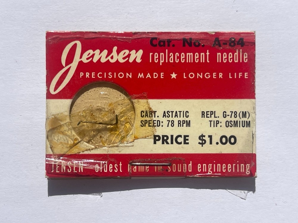 One Jensen HiFi Needle New A-84