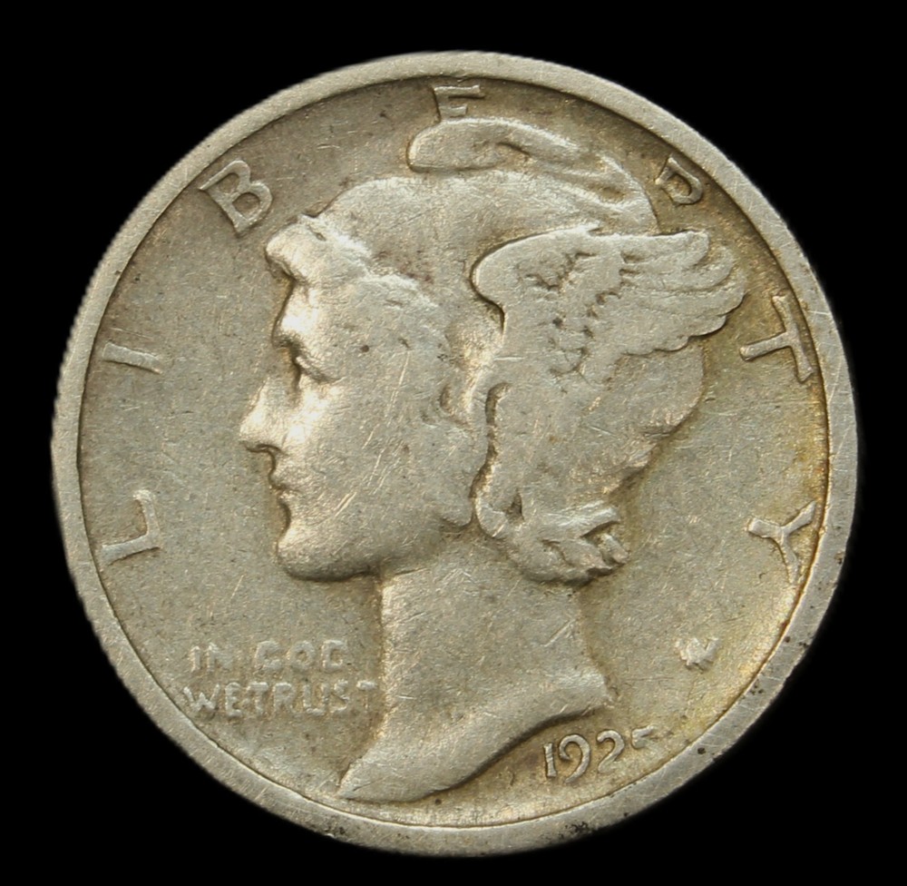 1925 d mercury dime- Choice VF- SMH841