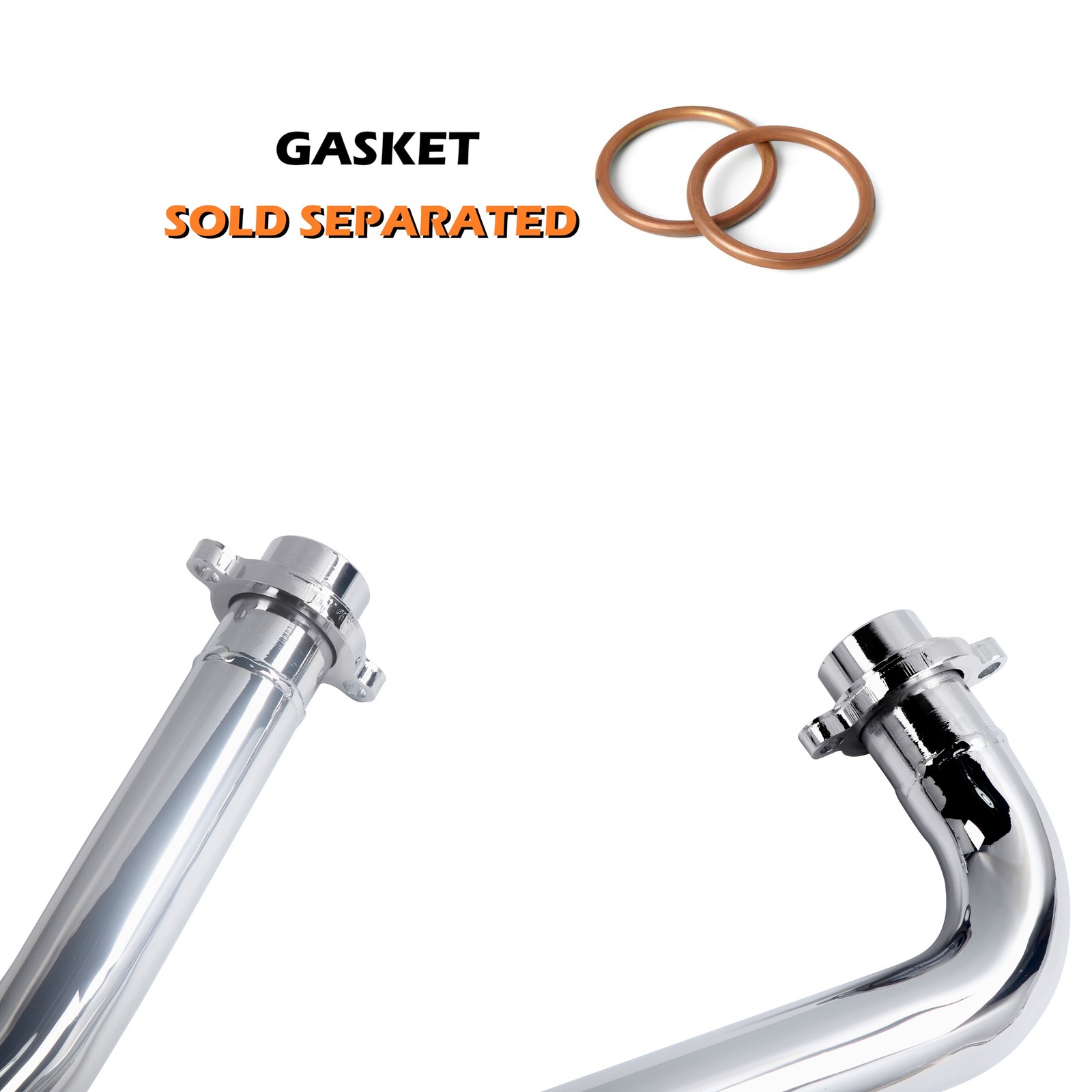 Rumble Tone Chrome Drag Exhaust for Honda Shadow VT750 Spirit-ACE-RS & VT750DC