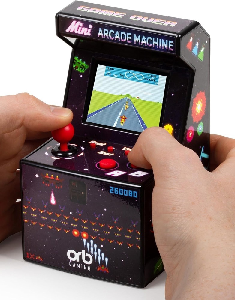 Mini Arcade Machine 240 Games Handheld Retro Console 2.5” Color Screen