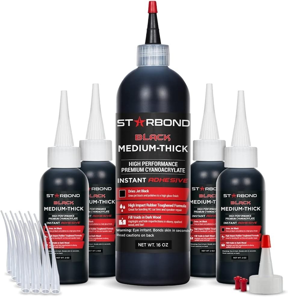 Black CA Super Glue Kit - 16oz Refill