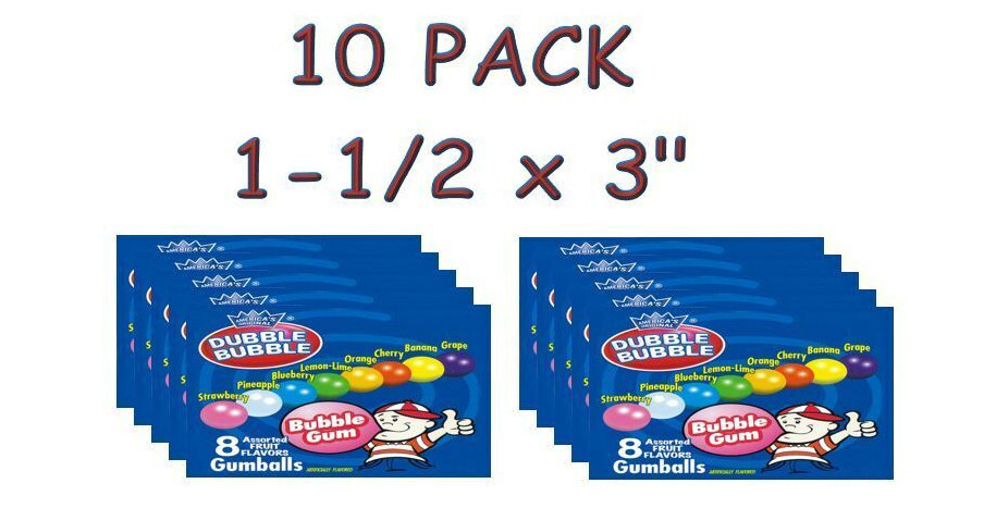 10 PACK Candy Vending Machine Label Sticker Decal 1.5 x 3"
