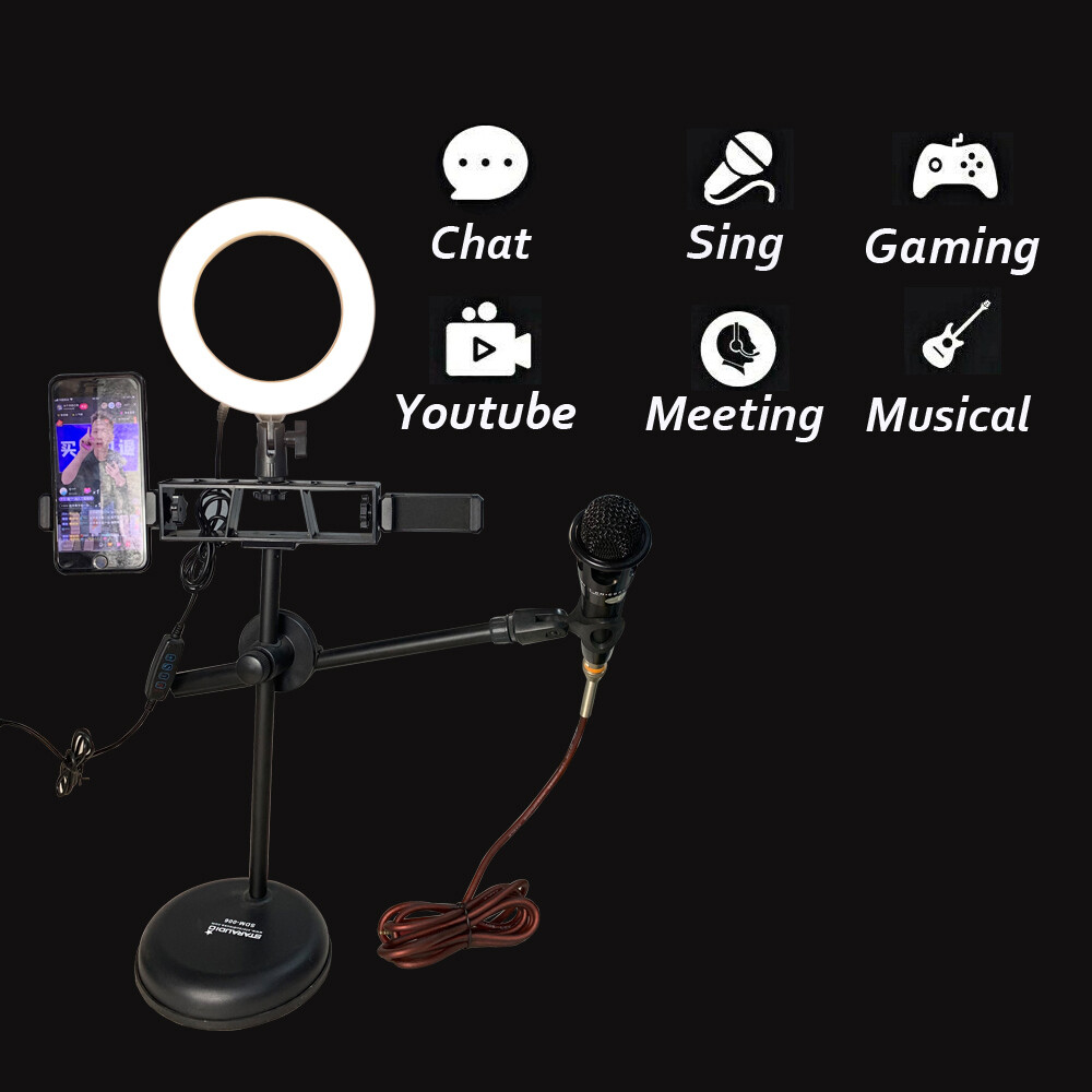 Wired Handheld Microphone Cardioid Elecrect Condense Complete Microphone Live