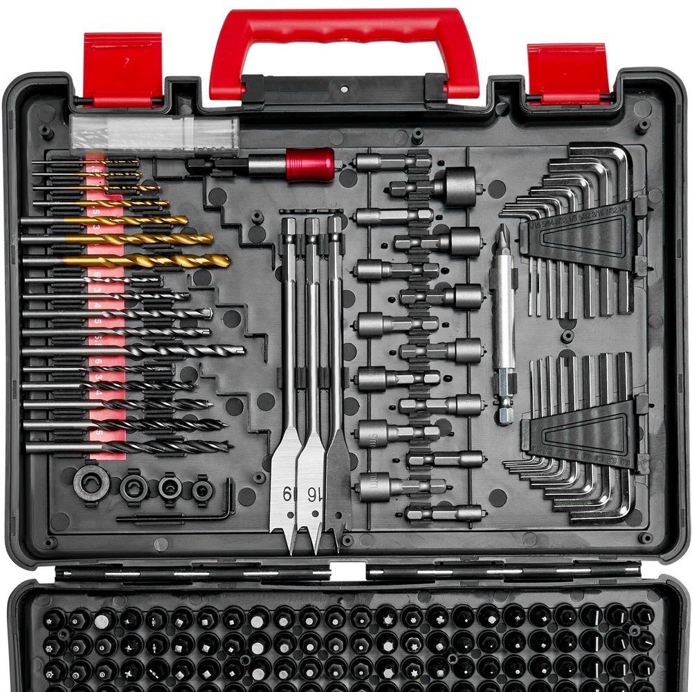 Drill Bit Set 318PCS Screwdriver Bit Set with Carrying Case Multi-purpose