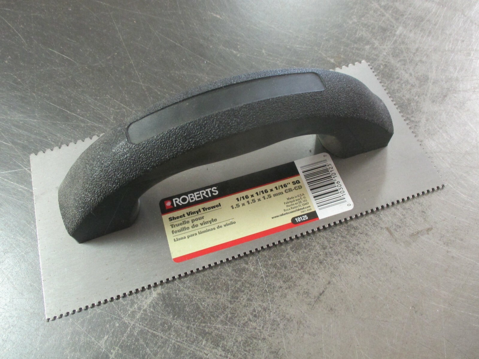 NEW Roberts 10125 Sheet Vinyl Steel Flooring Trowel w/ Plastic Handle