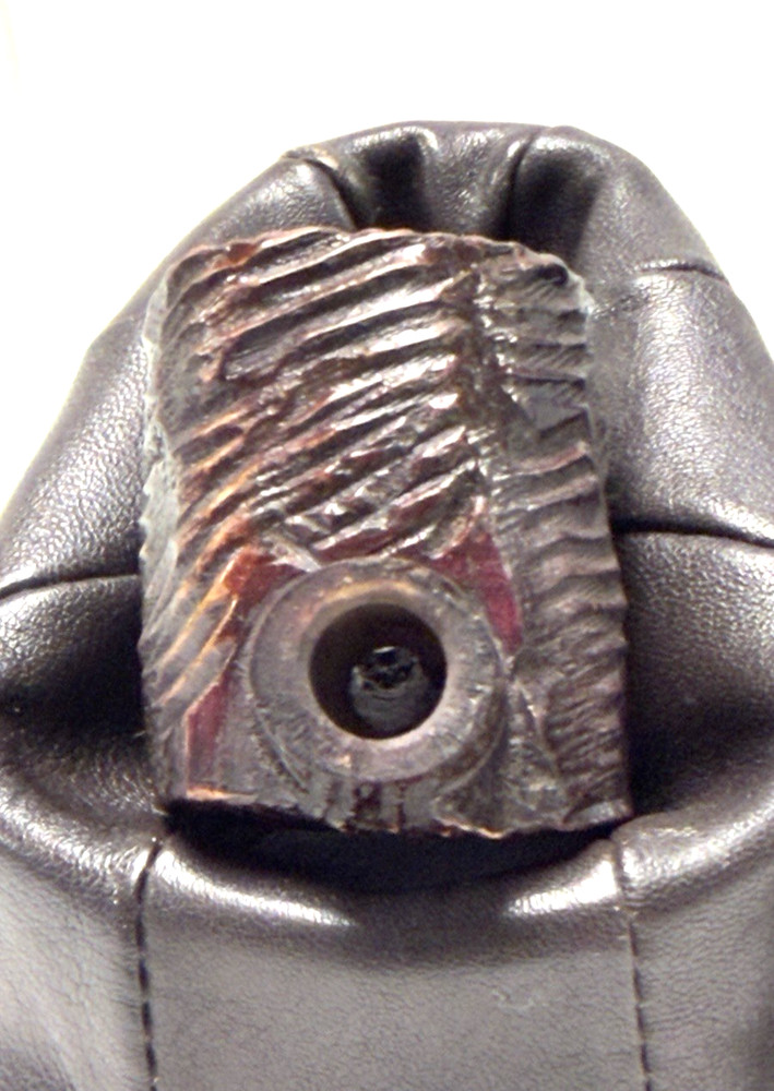 UNKNOWN MAKER: UNSMOKED 4 Panel Rustic Pot, Pristine Tapered Ebonite Stem
