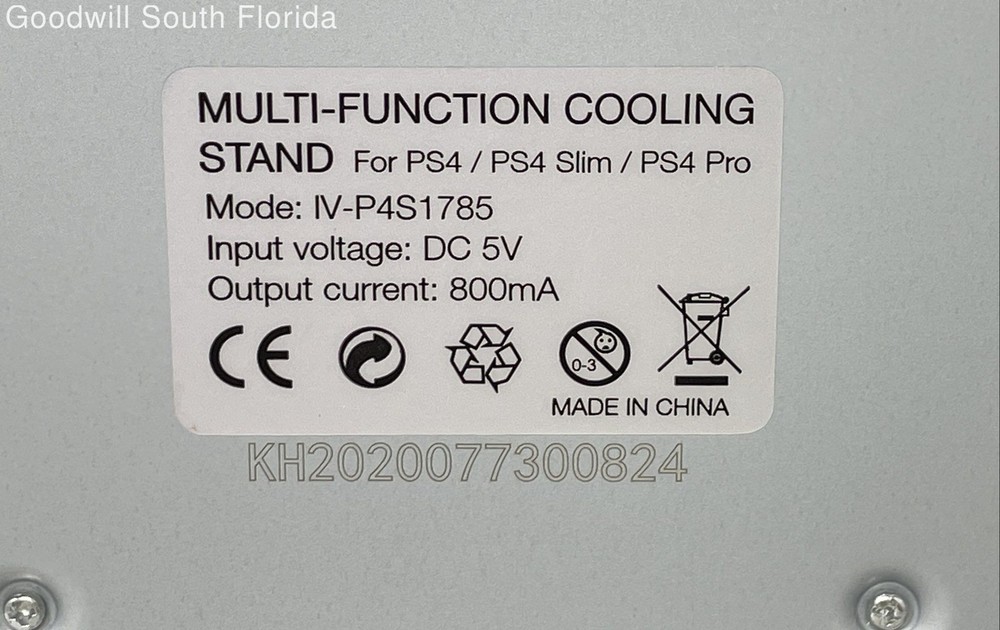 Otvo Black Muti Function Cooling Stand For PS4 PS4 Slim & PS4 Pro Not Tested