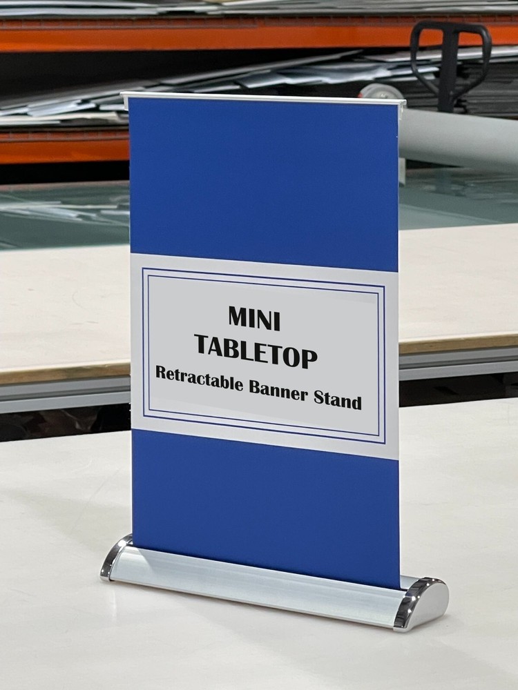 8 ½"x 11 ½"（A4） Mini Tabletop Retractable Banner Stand
