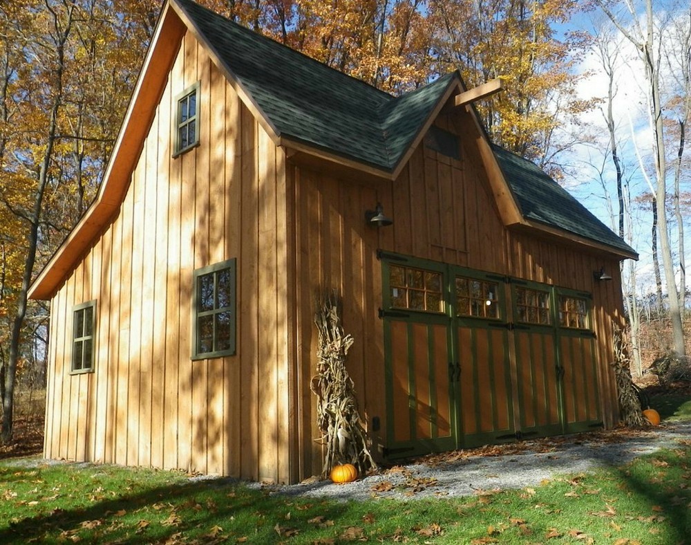 19 Backyard Barn Designs - Complete Pole-Barn Construction Plans (B1)