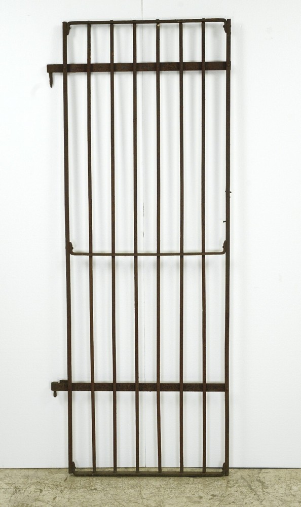 Antique Wrought Iron 84.25 in. Garden Gate