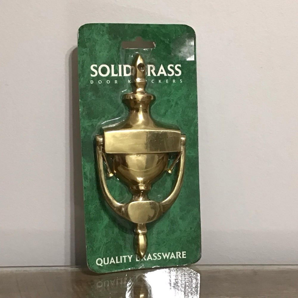 Solid Brass Door Knocker Midwestern Home Products NIP