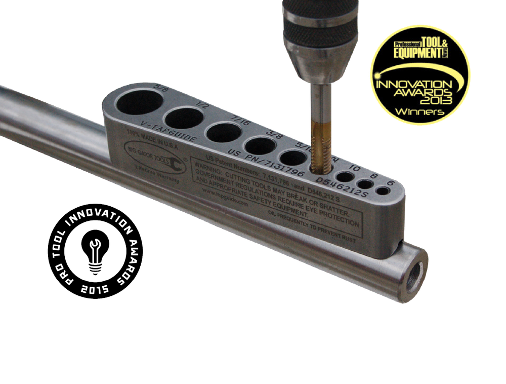 The Complete Standard Set - 3 Drill Bit Guides & 3 Tap Guide Tools - USA Made!