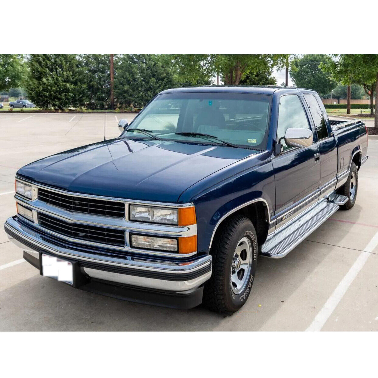 For 1994-1998 Chevy Silverado Headlights OBS C/K 1500 2500 3500 w/ Bumper Lamps