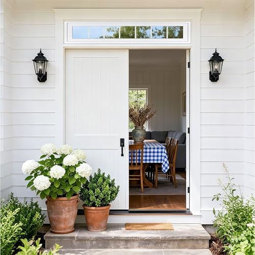 Vinyl Transom Window Double Pane Household Fixed Window with 10" x 48" White