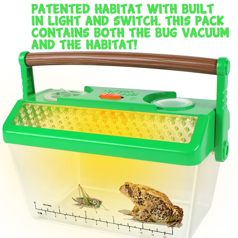 Nature Bound: Bug Hunter Bundle Set - Insect Vacuum & Critter Barn - Light-Up