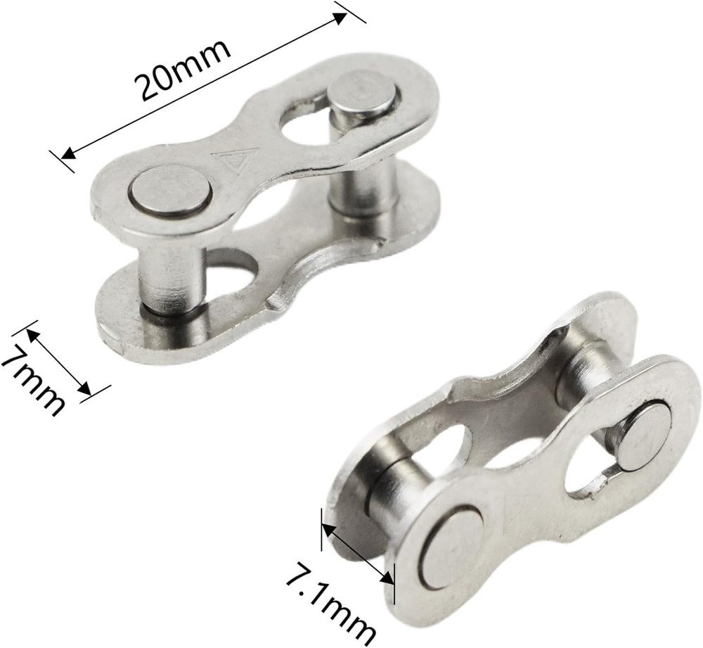 Reusable Stainless Steel Bicycle Missing Links - Quick Snap-Lock Installation