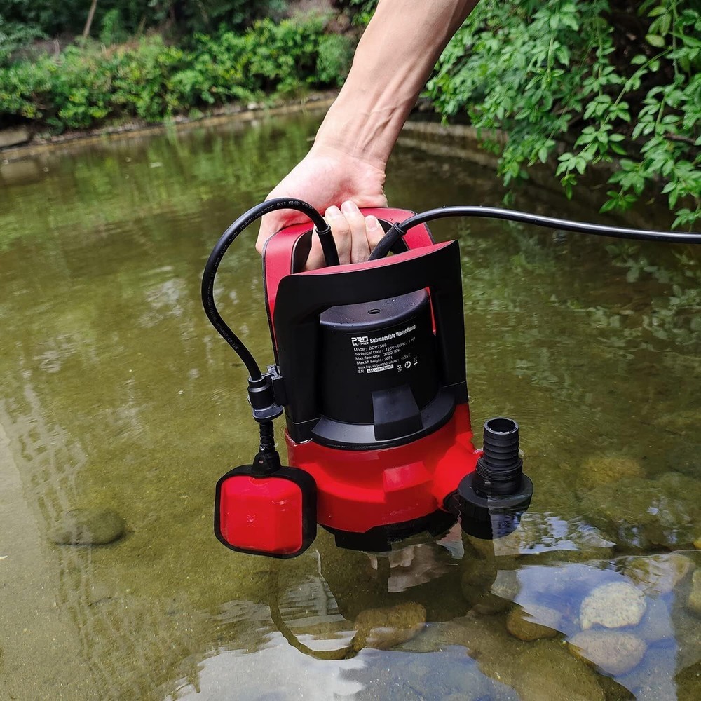 1HP Electric Water Submersible Pump 3700GPH Automatic Float Switch Sump Pump US