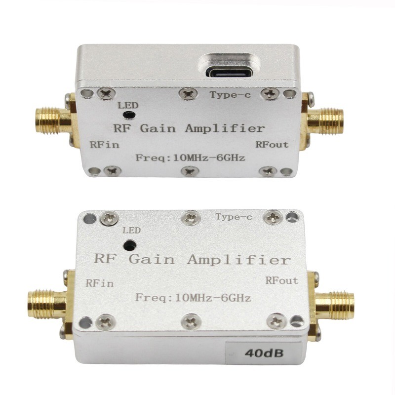 Power Gain Module 10M-6GHz 40dB High Gain Driver Receiving Signal Module