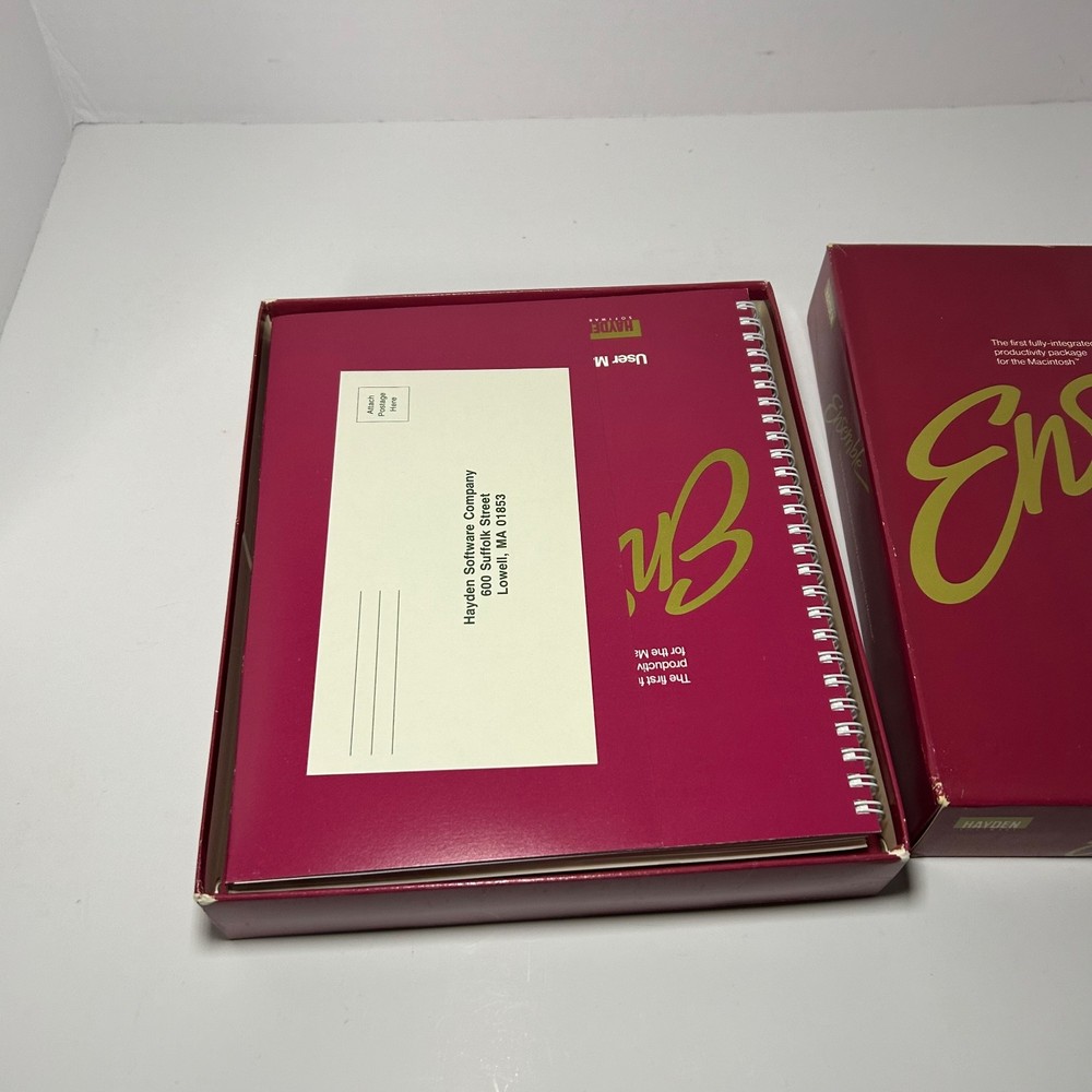 Ensemble for Macintosh Controle X Hayden Software 1985 3.5" Floppy Disk