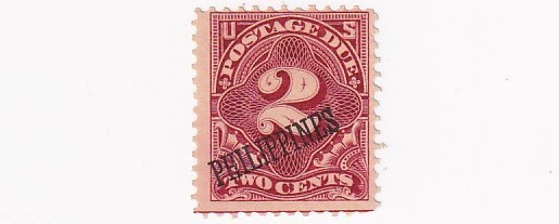 1899 STAMP US PHILIPPINE SCOTT J2 "Numeral 2" POST DUE 2 CENT MNH