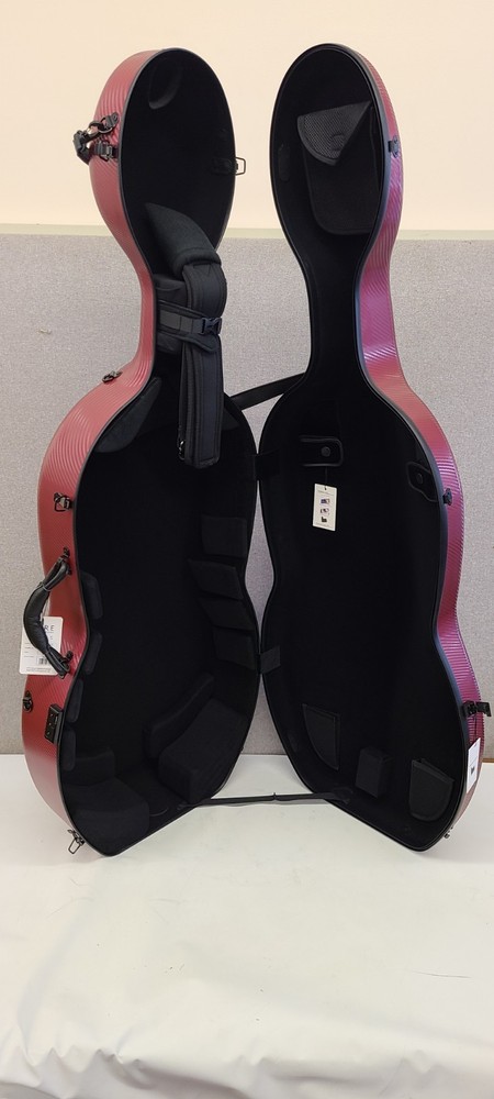 Gewa Pure Polycarbonite 4.8 Cello Case Ruby Red With Wheels Free Shipping